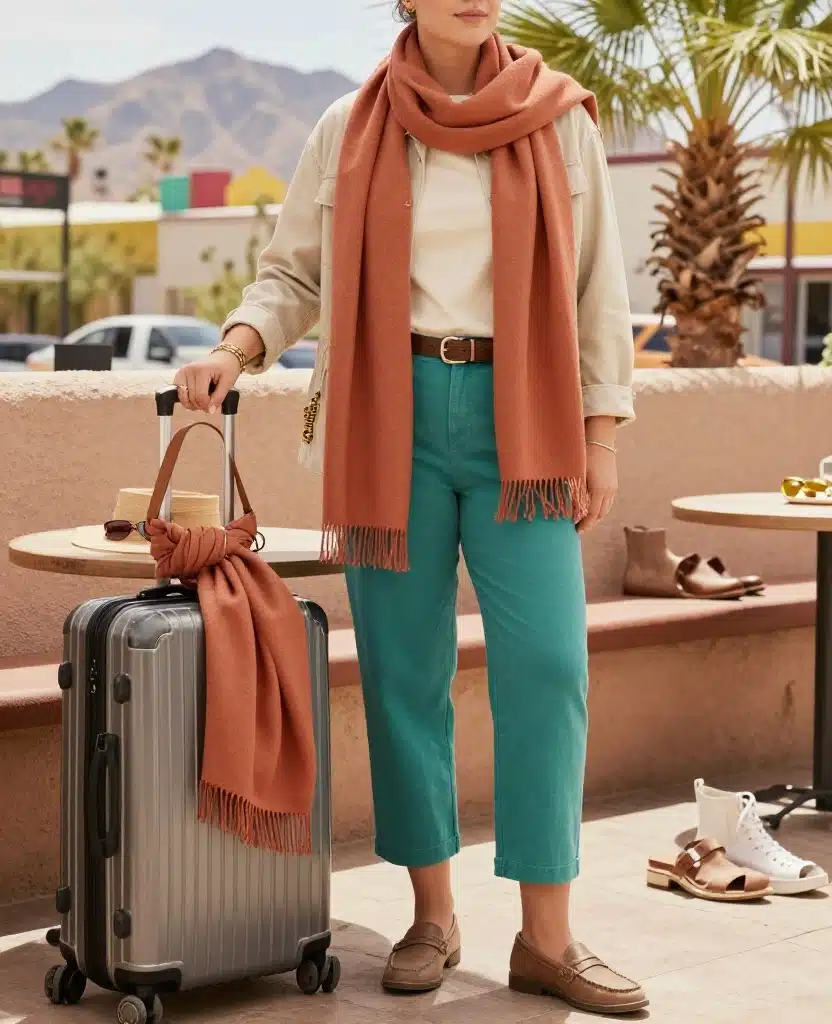 What to Pack for Phoenix in December: 11 Shoes and Accessories That Make Every Outfit Better 46 What to Wear in Phoenix in December What to Pack for Phoenix in December: 11 Shoes and Accessories That Make Every Outfit Better - 8. A Lightweight Scarf for Layering Without Bulk 1