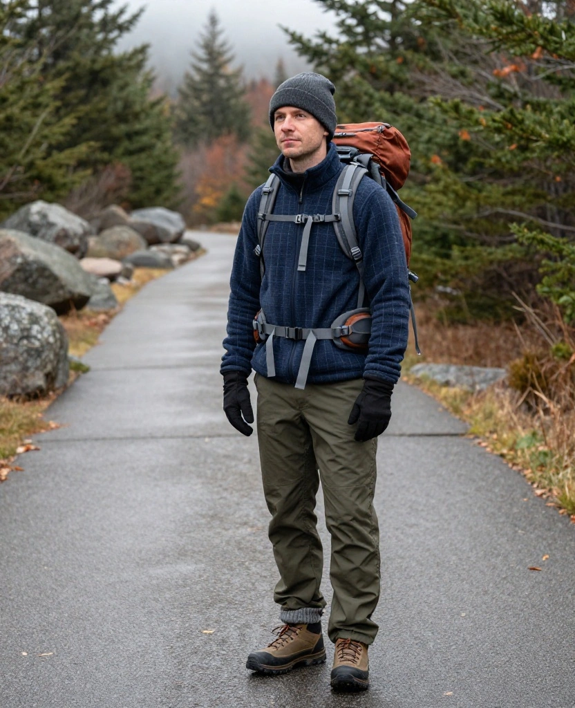 What to Wear in Bar Harbor in November: 15 Cozy Travel Outfits You’ll Be Glad You Packed! 39 What to Wear in Bar Harbor in November What to Wear in Bar Harbor in November: 15 Cozy Travel Outfits You’ll Be Glad You Packed! - 11. The Backpack-Friendly Layering System for a Full Day Out 1