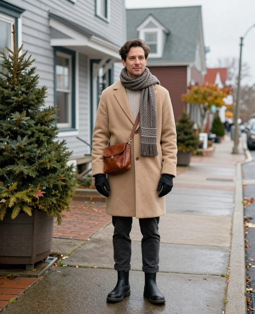 What to Wear in Bar Harbor in November: 15 Cozy Travel Outfits You’ll Be Glad You Packed! 13 What to Wear in Bar Harbor in November What to Wear in Bar Harbor in November: 15 Cozy Travel Outfits You’ll Be Glad You Packed! - 3. The Soft Wool Coat for Downtown Coffee and Shopping 1