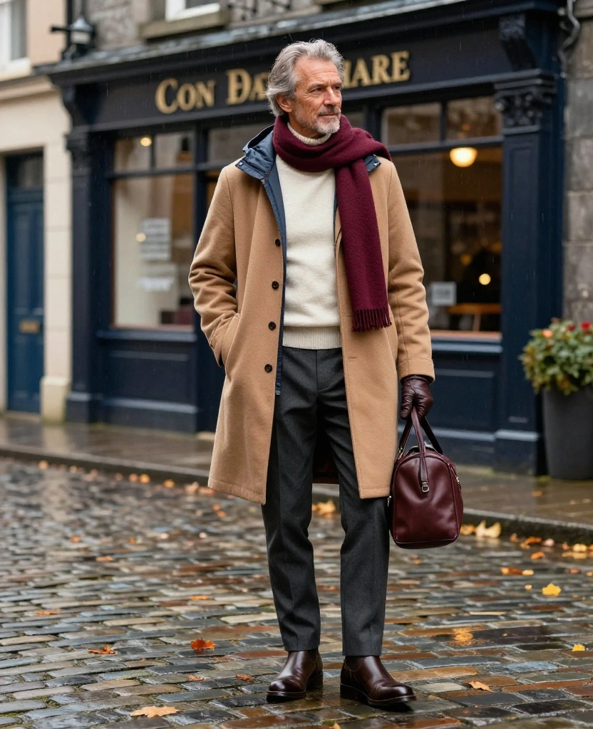 What to Wear in Cork in November: 15 Stylish Outfit Ideas That Beat Rain, Wind, and Chilly Days 80 What to Wear in Cork in November What to Wear in Cork in November: 15 Stylish Outfit Ideas That Beat Rain, Wind, and Chilly Days - 12. Wool Coat with a Packable Rain Shell for Evening Plans 1