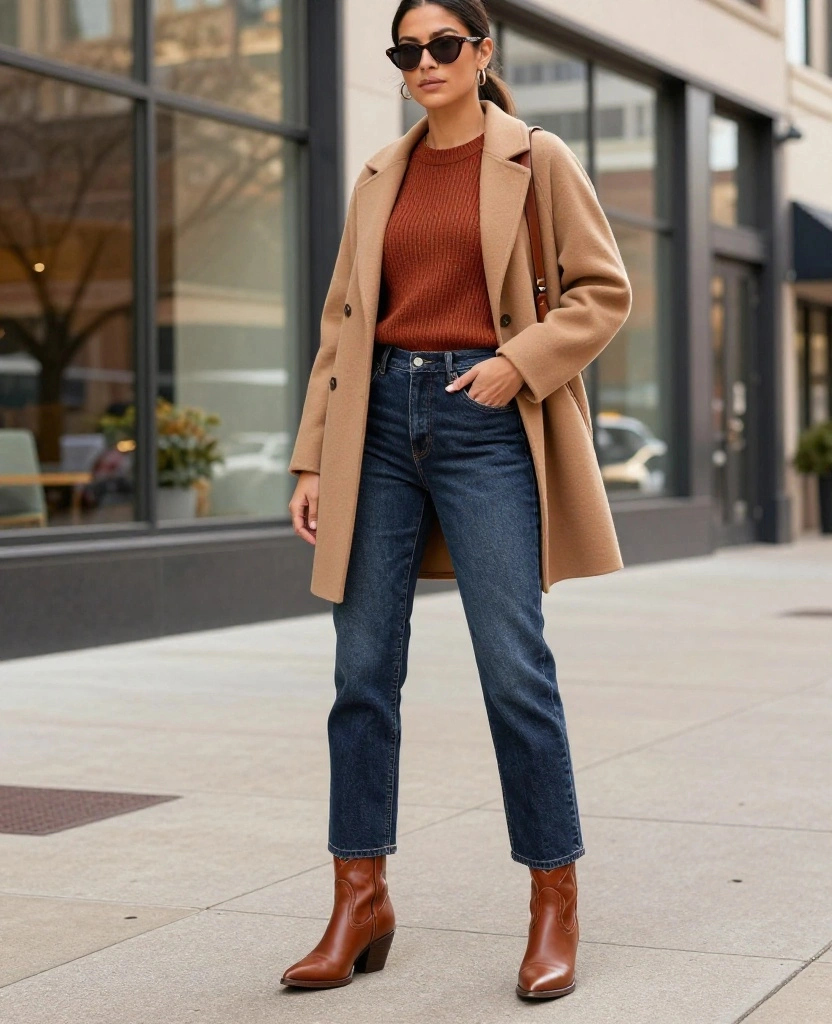 What to Wear in Dallas in December: 15 Chic Layering Ideas for Unpredictable Winter Weather 72 What to Wear in Dallas in December What to Wear in Dallas in December: 15 Chic Layering Ideas for Unpredictable Winter Weather - 12. Add a Western Boot for a Dallas Detail 1