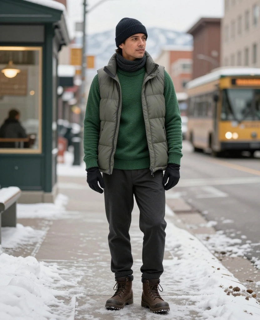 What to Wear in Denver in December: 15 Layering Tricks for Warmth Without the Bulk 1 What to Wear in Denver in December What to Wear in Denver in December: 13 Layering Tricks for Warmth Without the Bulk - 1. Begin With a Close-Fitting Thermal Base Layer 1