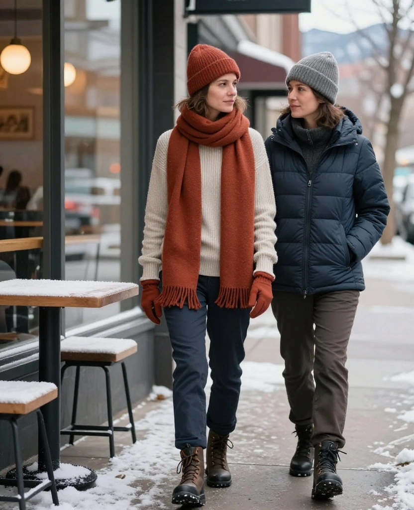 What to Wear in Denver in December: 15 Layering Tricks for Warmth Without the Bulk 64 What to Wear in Denver in December What to Wear in Denver in December: 15 Layering Tricks for Warmth Without the Bulk - 10. Seal the Neck and Wrists With Light Accessories 1