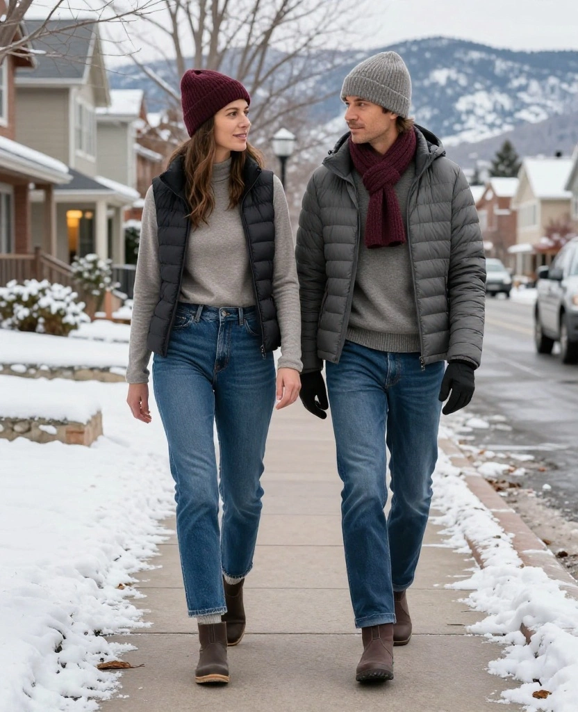What to Wear in Denver in December: 15 Layering Tricks for Warmth Without the Bulk 50 What to Wear in Denver in December What to Wear in Denver in December: 15 Layering Tricks for Warmth Without the Bulk - 8. Build Warmth From the Waist Down With Lined Bottoms 1