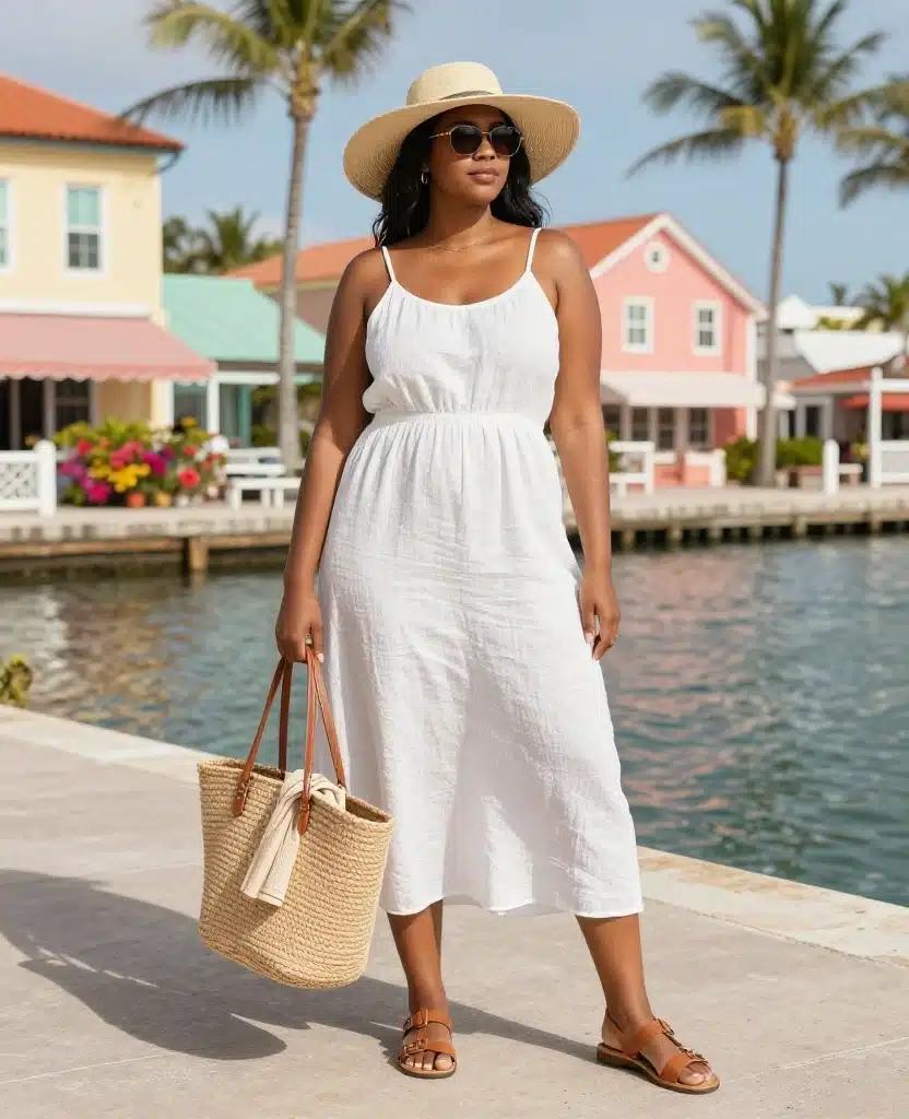 What to Wear in Key West in December: 15 Vacation Outfits You’ll Be Glad You Packed! 77 What to wear in Key West in December What to Wear in Key West in December: 15 Vacation Outfits You’ll Be Glad You Packed! - 13. The Sun-Hat Outfit for Bright Waterfront Days 1