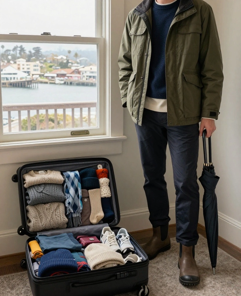 What to Wear in Monterey Bay in November: 15 Outfit Ideas You’ll Be Glad You Packed! 70 what to wear in Monterey Bay in November What to Wear in Monterey Bay in November: 15 Outfit Ideas You’ll Be Glad You Packed! - 14. Carry-On Capsule Outfit: Three Layers That Mix with Everything 1