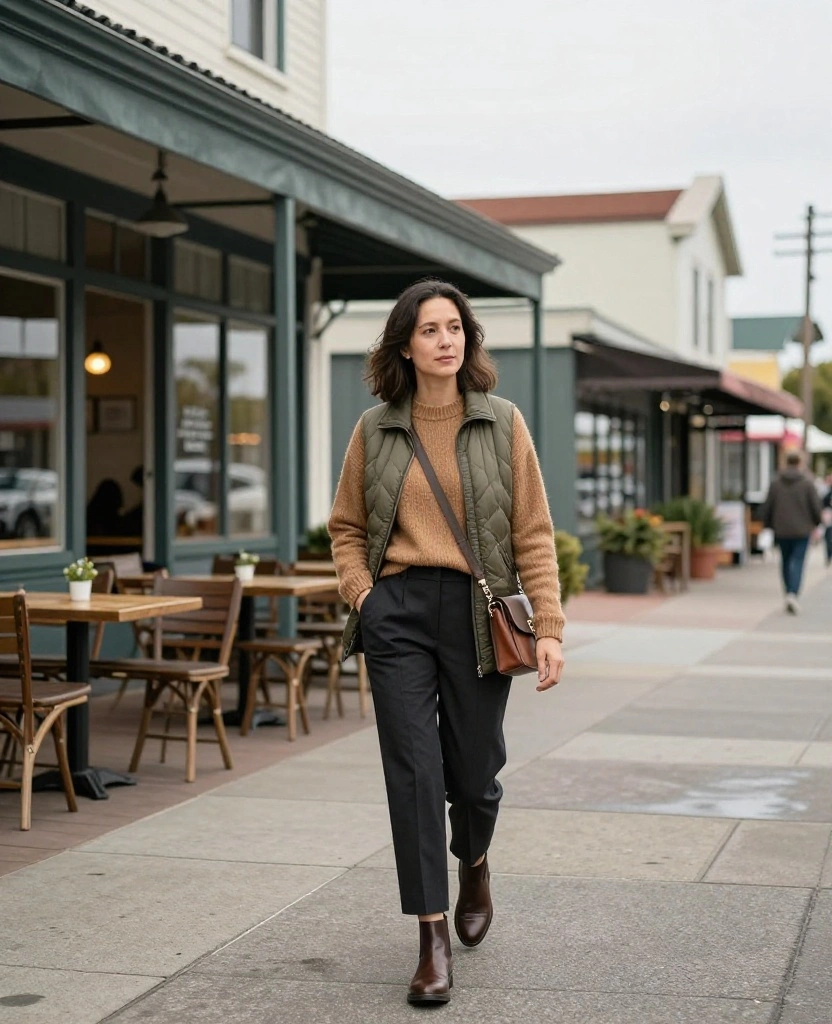 What to Wear in Monterey Bay in November: 15 Outfit Ideas You’ll Be Glad You Packed! 24 what to wear in Monterey Bay in November What to Wear in Monterey Bay in November: 15 Outfit Ideas You’ll Be Glad You Packed! - 6. Downtown Monterey Casual: Polished Layers for Shops and Cafés 1