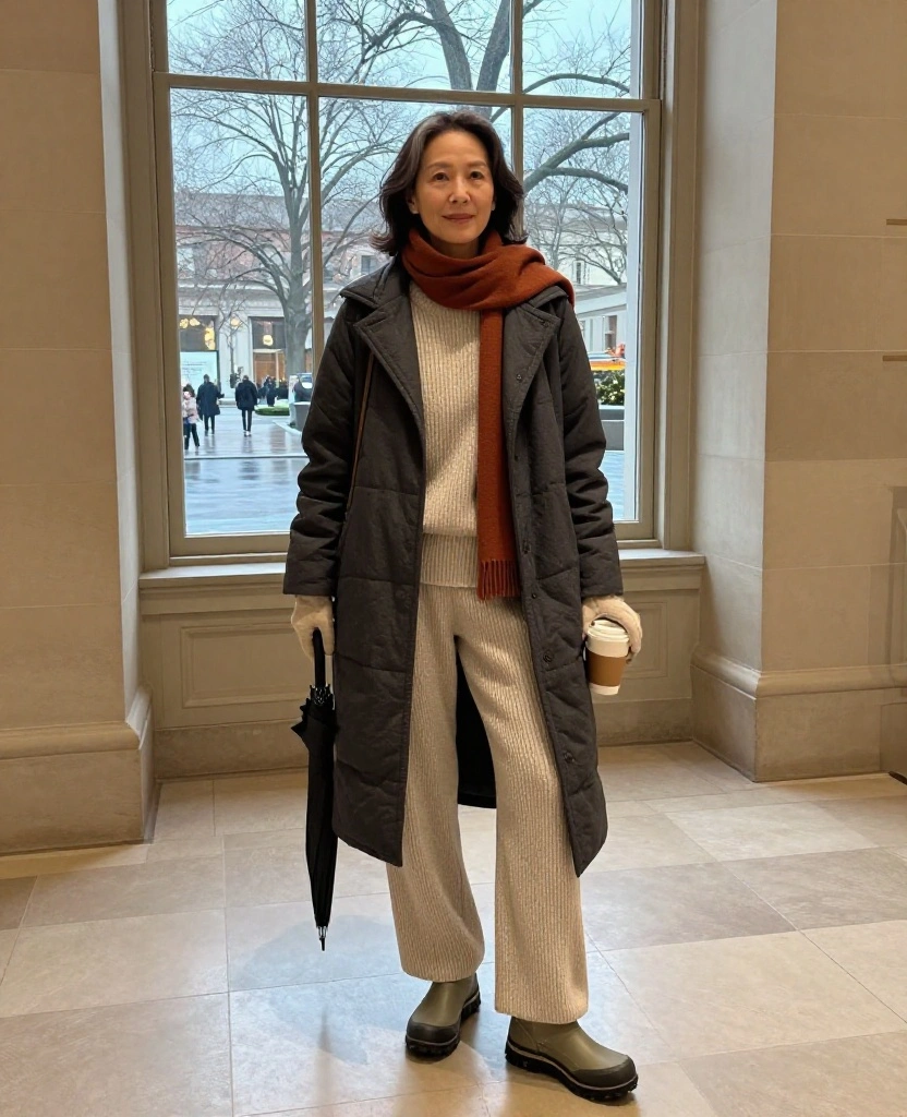 What to Wear in Washington, D.C. in December: 15 Chic Winter Outfits That Keep You Warm While Sightseeing 78 What to Wear in Washington D.C in December What to Wear in Washington, D.C. in December: 15 Chic Winter Outfits That Keep You Warm While Sightseeing - 12. A Cozy Sweater Set for Museum Hopping 1
