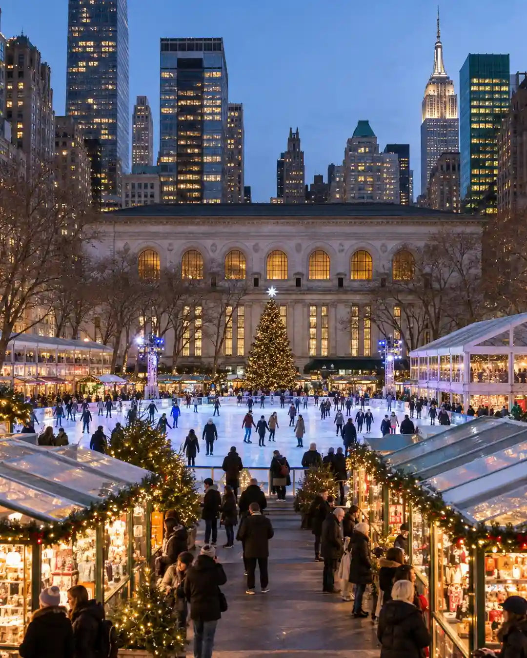 11 Best Places to Visit in NYC in December 2 places to visit in NYC in December Bryant Park Winter Village