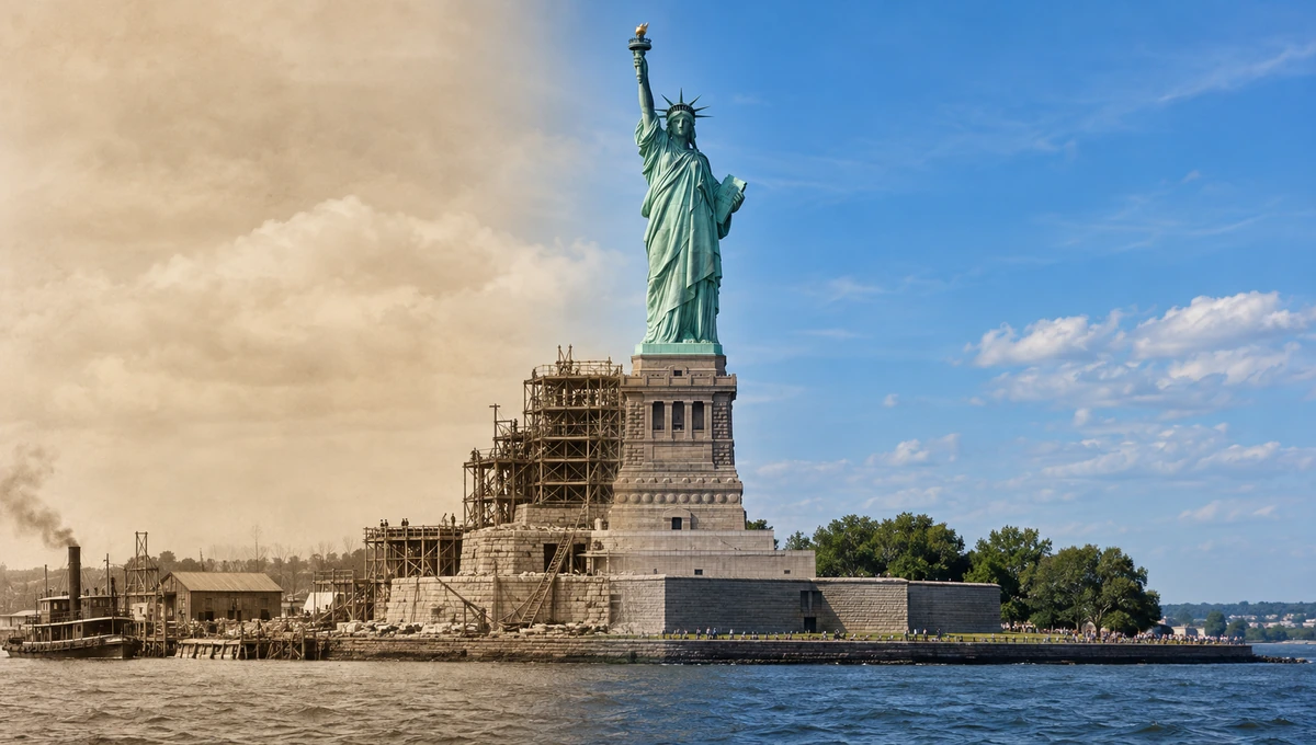 Statue of Liberty Then vs. Now: From 1884 Construction to Today 1 Statue of Liberty then and now statue-of-liberty-then-vs-now-1884-today