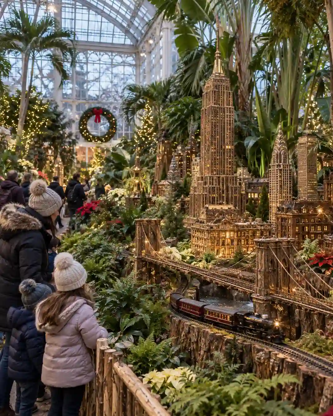 11 Best Places to Visit in NYC in December 6 places to visit in NYC in December New York Botanical Garden Holiday Train Show