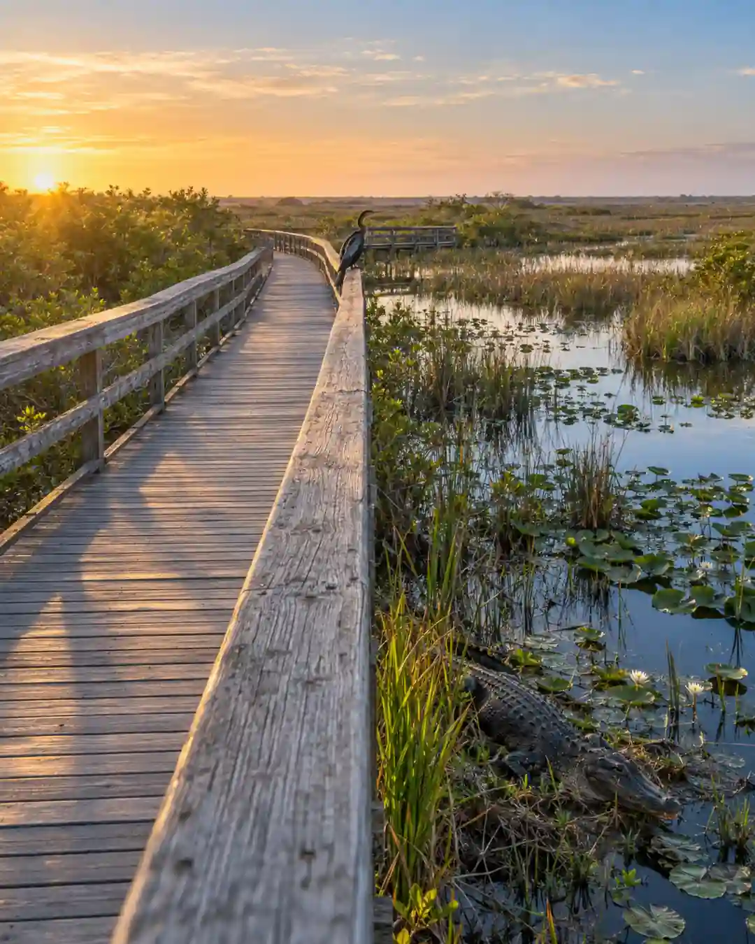 8 Incredible Places in Florida You Need to Experience at Least Once 3 incredible places in Florida Anhinga Trail Boardwalk, Everglades National Park