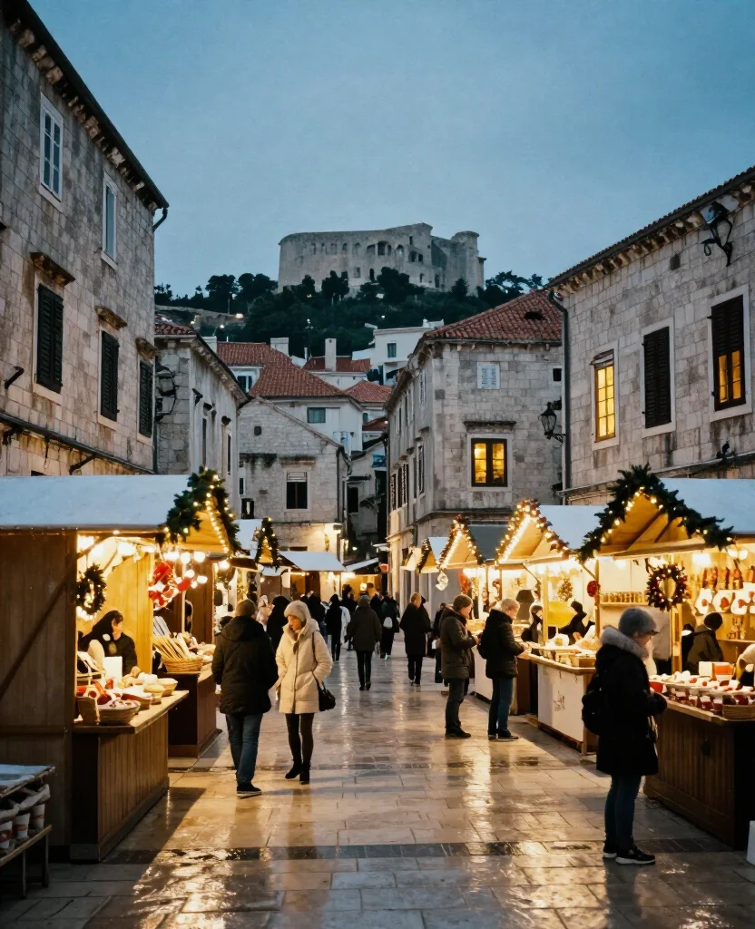 10 Magical Places to Visit in Split in December That Feel Like a Winter Fairytale (You’ll Love #7!) 3 Places to Visit in Split in December 10 Magical Places to Visit in Split in December That Feel Like a Winter Fairytale (You’ll Love #7!) - 3. Pjaca and Fruit Square: Advent Treats in the Old Town 1