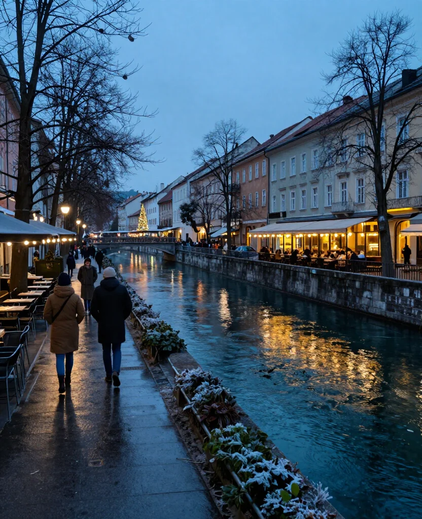 12 Best Places to Visit in Ljubljana in December for an Unforgettable Winter City Break 66 Places to Visit in Ljubljana in December 12 Best Places to Visit in Ljubljana in December for an Unforgettable Winter City Break - 12. Špica and the Gruber Canal for a Peaceful Riverside Finish 1