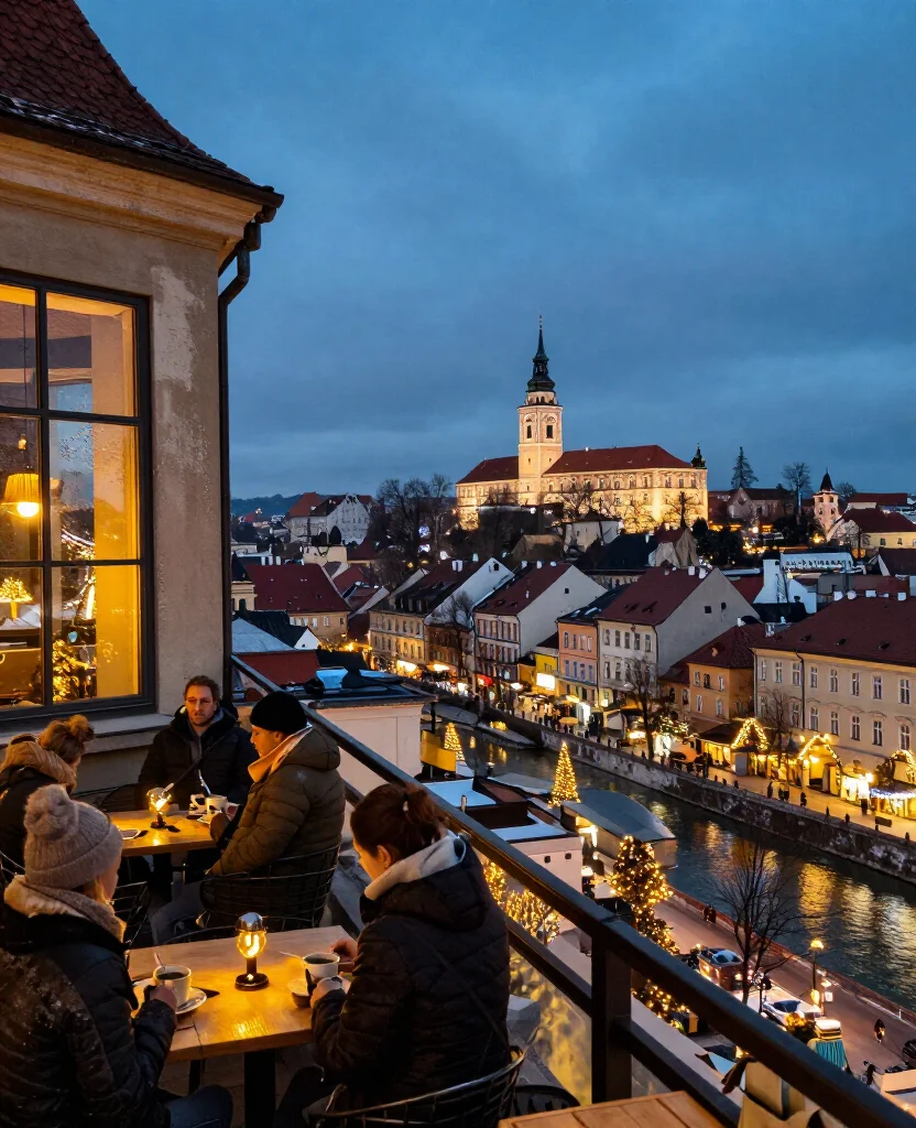12 Best Places to Visit in Ljubljana in December for an Unforgettable Winter City Break 41 Places to Visit in Ljubljana in December 12 Best Places to Visit in Ljubljana in December for an Unforgettable Winter City Break - 9. Nebotičnik for a Warm Drink and Rooftop Skyline 1