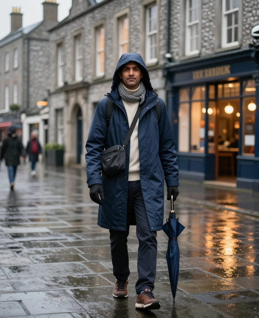 12 Comfortable Dublin Sightseeing Outfits for Exploring All Day (Your Feet Will Thank You for #6!) 22 What to Wear in Dublin in December 12 Comfortable Dublin Sightseeing Outfits for Exploring All Day (Your Feet Will Thank You for #6!) - 4. The Long Waterproof Coat with Polished Walking Layers 1