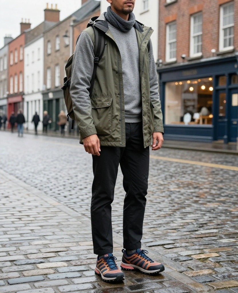 12 Comfortable Dublin Sightseeing Outfits for Exploring All Day (Your Feet Will Thank You for #6!) 36 What to Wear in Dublin in December 12 Comfortable Dublin Sightseeing Outfits for Exploring All Day (Your Feet Will Thank You for #6!) - 6. The Cushioned Trail Sneaker Outfit Your Feet Will Thank You For 1