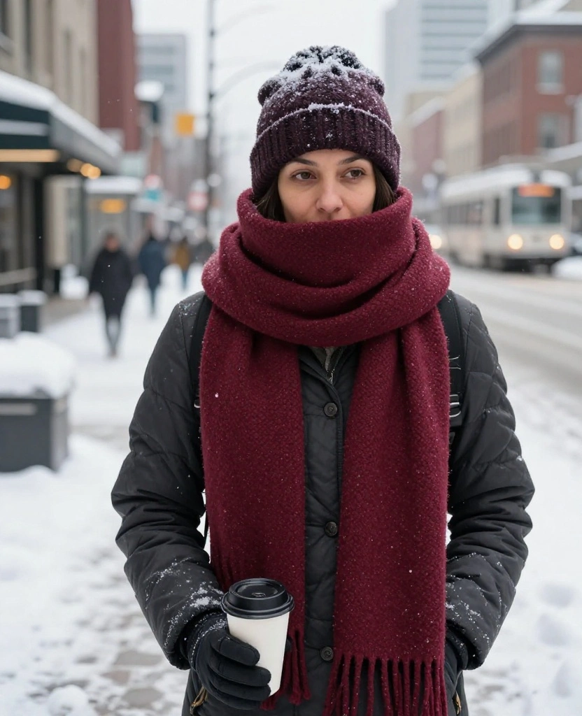 12 Must-Have Calgary Winter Accessories That Make December Weather Way More Bearable 8 what to wear in Calgary in December 12 Must-Have Calgary Winter Accessories That Make December Weather Way More Bearable - 2. A Thick Wool Scarf for Windy Walks 1