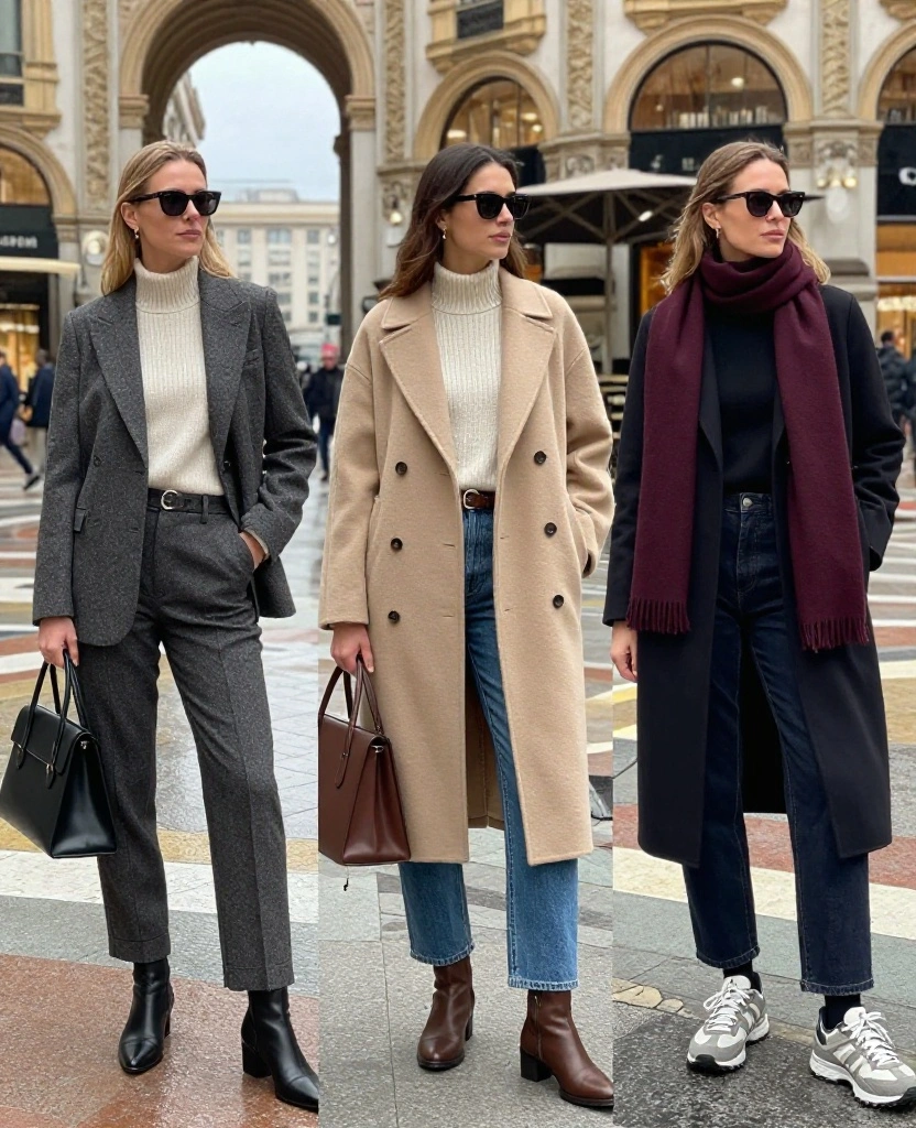 12-Piece Milan December Capsule Wardrobe That Creates 30+ Stylish Outfits (Pack Smarter!) 21 What to Wear in Milan in December 12-Piece Milan December Capsule Wardrobe That Creates 30+ Stylish Outfits (Pack Smarter!) - 5. Let Trousers and Jeans Cover Most Days 1