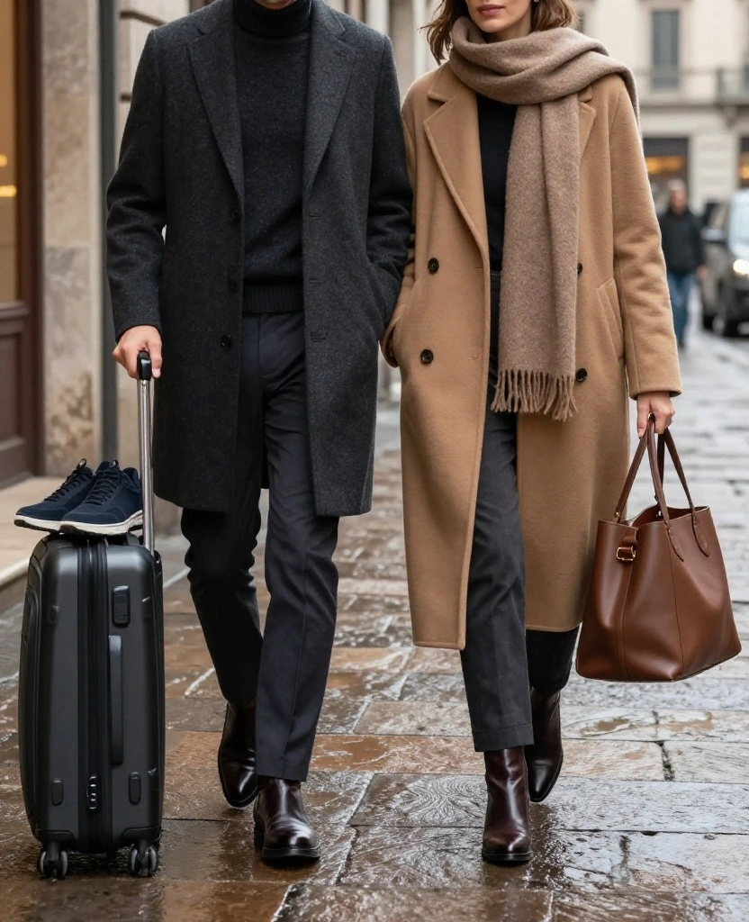 12-Piece Milan December Capsule Wardrobe That Creates 30+ Stylish Outfits (Pack Smarter!) 31 What to Wear in Milan in December 12-Piece Milan December Capsule Wardrobe That Creates 30+ Stylish Outfits (Pack Smarter!) - 7. Choose Shoes That Can Handle Milan’s Streets 1