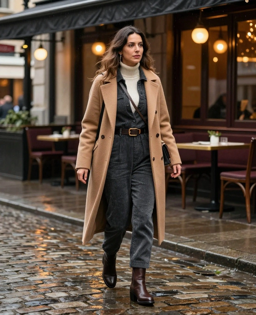 13 Brussels Winter Outfit Ideas That Go From Museum Hopping to Dinner Without a Full Change 75 What to Wear in Brussels in December 13 Brussels Winter Outfit Ideas That Go From Museum Hopping to Dinner Without a Full Change - 11. The One-Piece Jumpsuit With a Thermal Layer Beneath 1