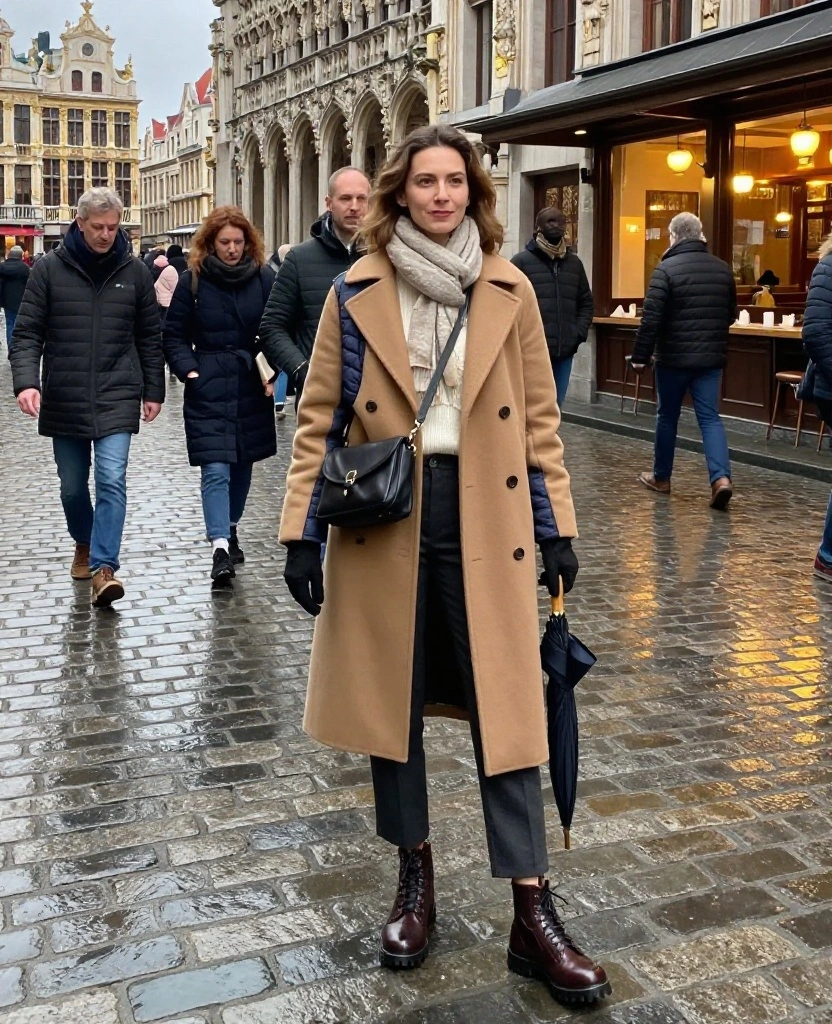 13 Brussels Winter Outfit Ideas That Go From Museum Hopping to Dinner Without a Full Change 89 What to Wear in Brussels in December 13 Brussels Winter Outfit Ideas That Go From Museum Hopping to Dinner Without a Full Change - 13. The Reversible Coat and Accessory-Swap Travel Look 1