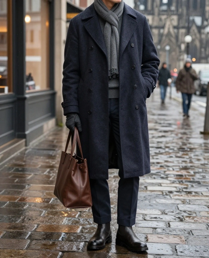 13 Cologne December Weather Outfits That Beat Rain, Wind, and Freezing Temperatures 71 What to Wear in Cologne in December 13 Cologne December Weather Outfits That Beat Rain, Wind, and Freezing Temperatures - 11. Café-Ready Blazer Beneath a Waterproof Coat 1