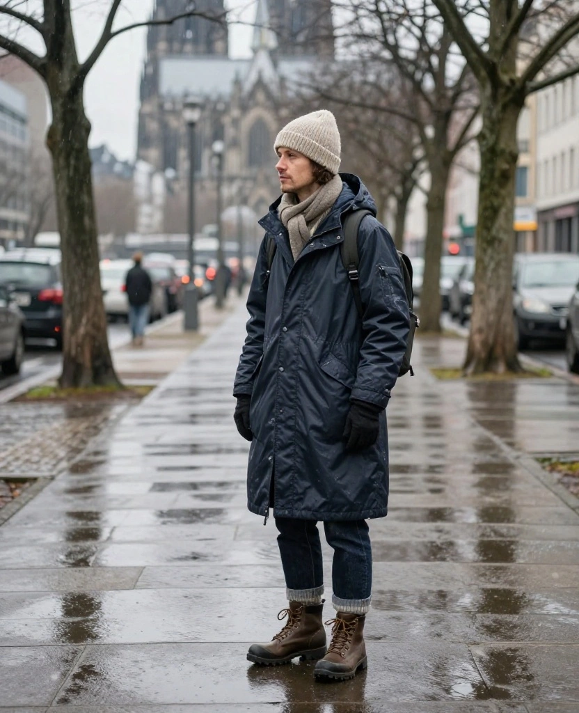 13 Cologne December Weather Outfits That Beat Rain, Wind, and Freezing Temperatures 20 What to Wear in Cologne in December 13 Cologne December Weather Outfits That Beat Rain, Wind, and Freezing Temperatures - 4. Long Insulated Parka and Straight-Leg Denim 1