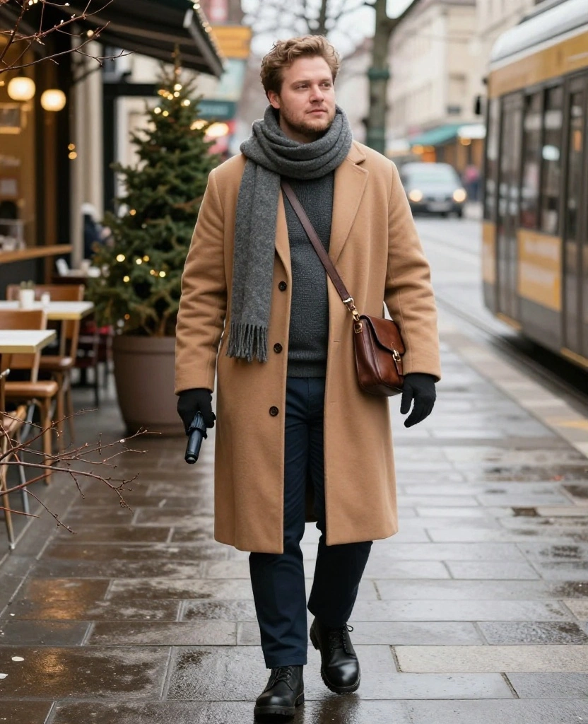 13 Munich December Travel Outfits That Take You from Sightseeing to Bavarian Dinner with Ease! 69 What to Wear in Munich in December 13 Munich December Travel Outfits That Take You from Sightseeing to Bavarian Dinner with Ease! - 11. The Relaxed Fleece Layer with Tailored Trousers 1