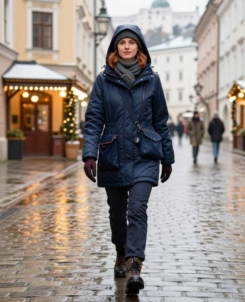 13 Salzburg December Outfits for Women That Look Effortlessly Stylish in Every Travel Photo 76 What to Wear in Salzburg in December 13 Salzburg December Outfits for Women That Look Effortlessly Stylish in Every Travel Photo - 12. The Rain-and-Snow Ready Capsule Outfit 1