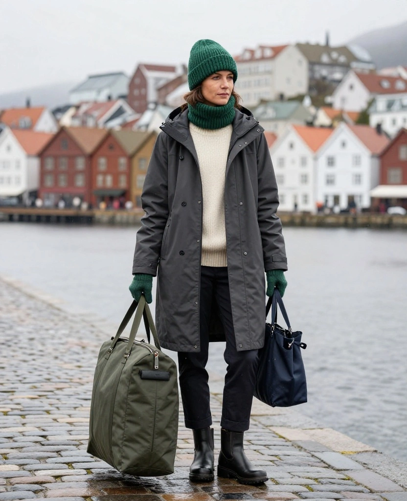 13 Stylish Bergen Winter Fashion Ideas That Prove Practical Layers Can Still Look Amazing 60 what to wear in Bergen in December 13 Stylish Bergen Winter Fashion Ideas That Prove Practical Layers Can Still Look Amazing - 10. Finish the Outfit With a Beanie, Gloves, and a Useful Day Bag 1