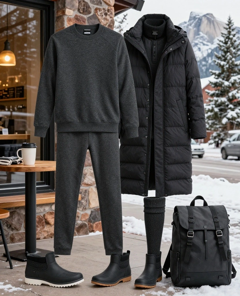 13 Stylish Boulder December Outfits That Prove Warm Clothes Can Still Look Amazing! 78 What to Wear in Boulder in December 13 Stylish Boulder December Outfits That Prove Warm Clothes Can Still Look Amazing! - 12. The Travel-Day Monochrome Set With a Packable Vest 1