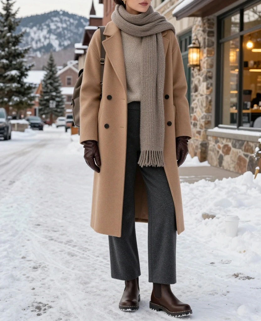 13 Stylish Boulder December Outfits That Prove Warm Clothes Can Still Look Amazing! 8 What to Wear in Boulder in December 13 Stylish Boulder December Outfits That Prove Warm Clothes Can Still Look Amazing! - 2. The Polished Neutral Layering Look 1