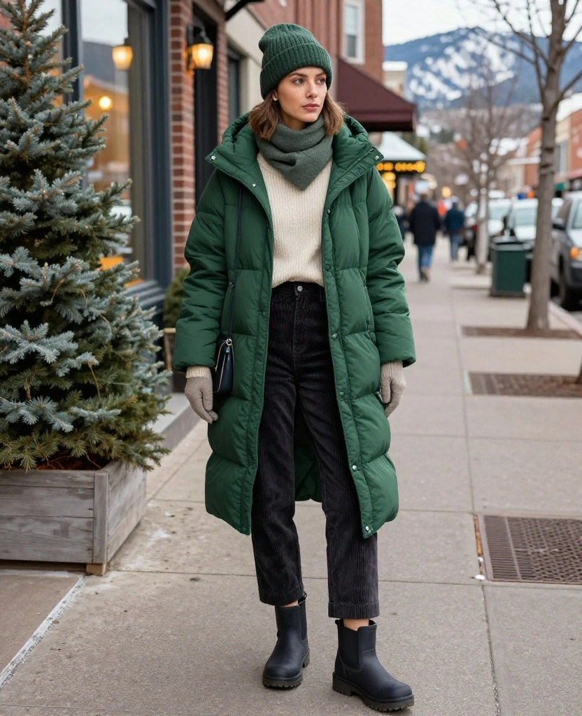 13 Stylish Boulder December Outfits That Prove Warm Clothes Can Still Look Amazing! 43 What to Wear in Boulder in December 13 Stylish Boulder December Outfits That Prove Warm Clothes Can Still Look Amazing! - 7. The Petite-Friendly Short Coat and High-Waist Layer 1
