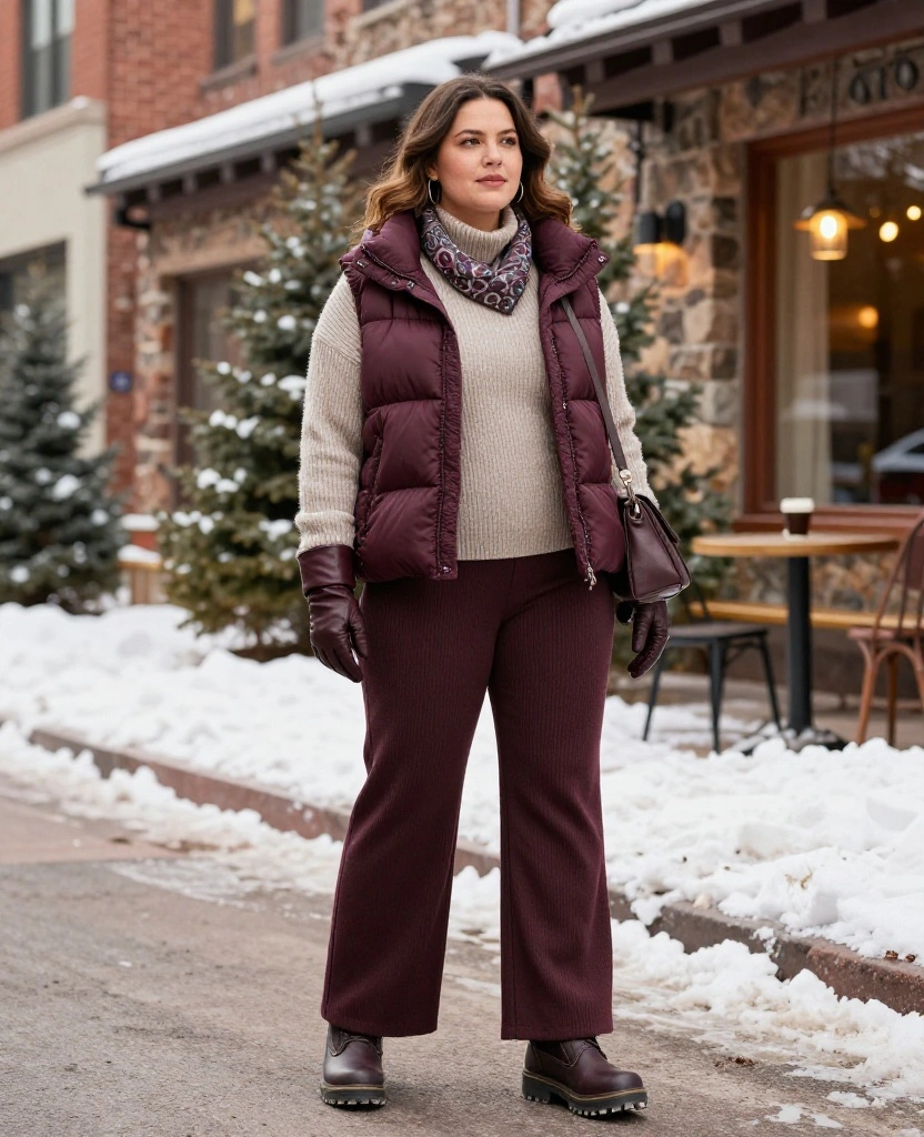 13 Stylish Boulder December Outfits That Prove Warm Clothes Can Still Look Amazing! 50 What to Wear in Boulder in December 13 Stylish Boulder December Outfits That Prove Warm Clothes Can Still Look Amazing! - 8. The Plus-Size Belted Puffer With Soft Tailoring 1