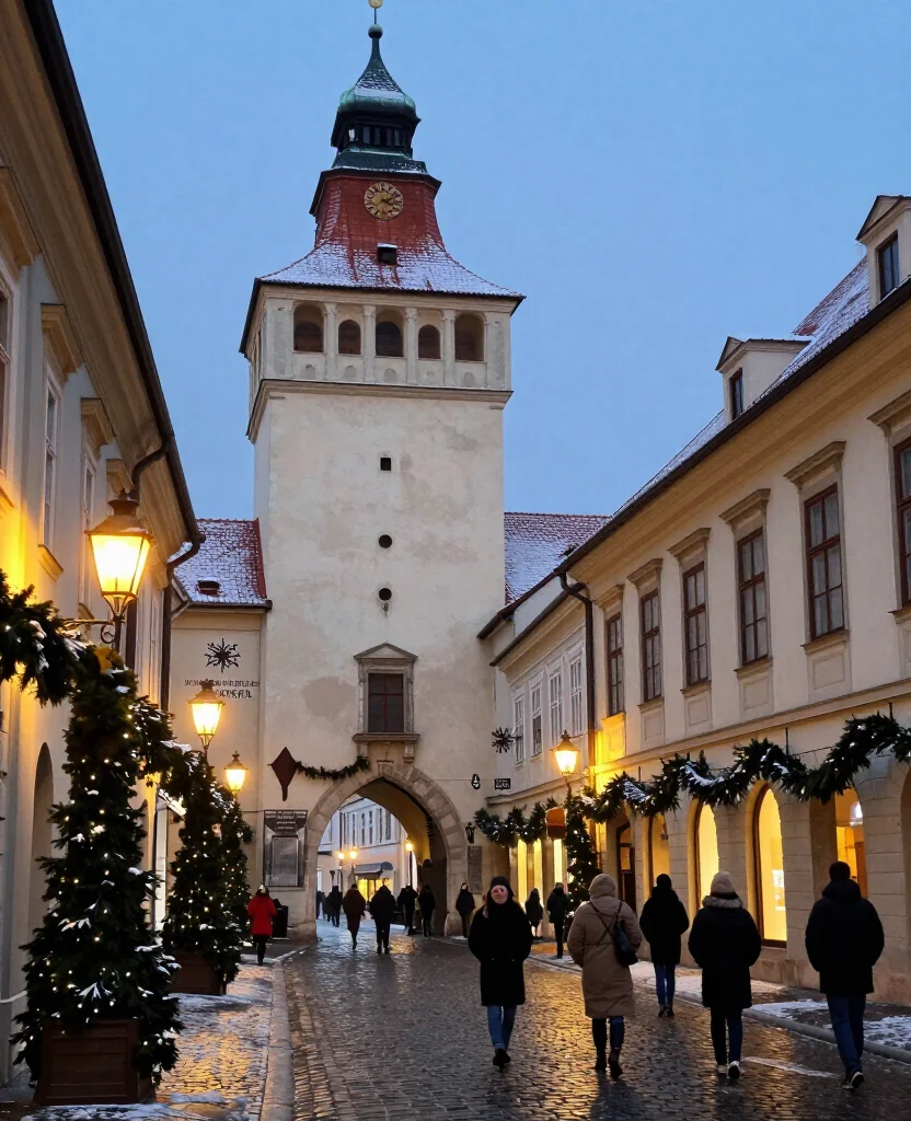 15 Best Places to Visit in Bratislava in December for an Unforgettable Winter City Break 13 places to visit in Bratislava in December 15 Best Places to Visit in Bratislava in December for an Unforgettable Winter City Break - 3. Michael’s Gate and the Old Town Viewpoint 1