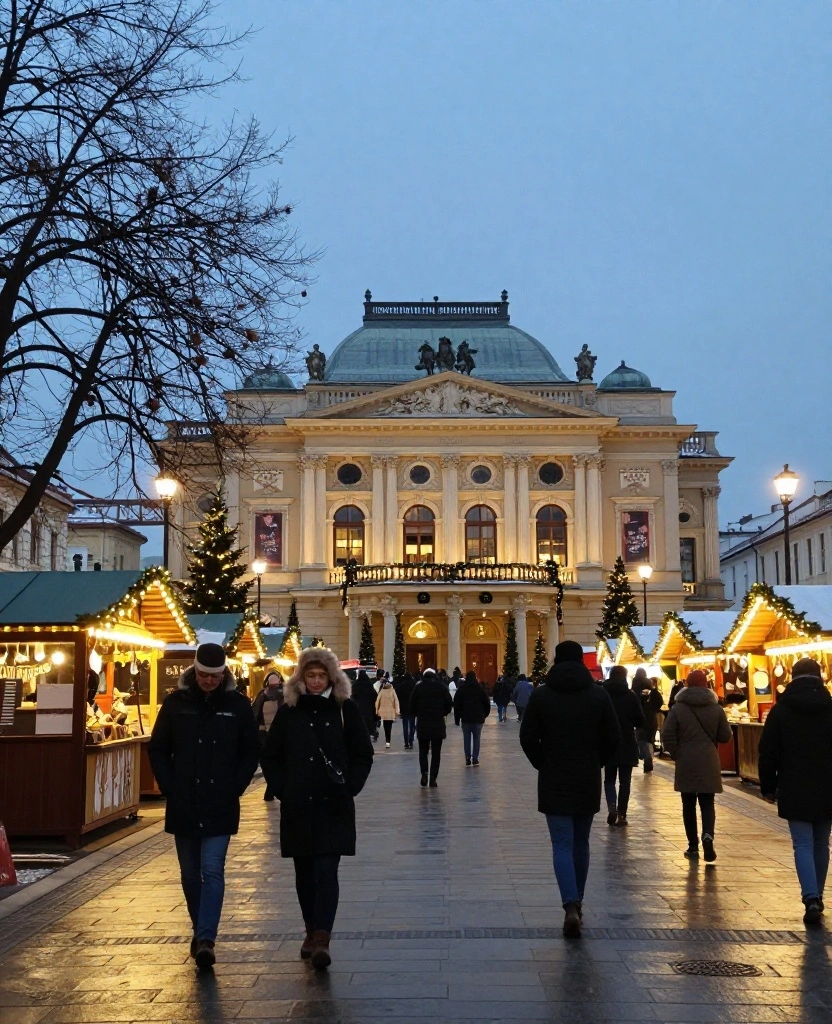 15 Best Places to Visit in Bratislava in December for an Unforgettable Winter City Break 30 places to visit in Bratislava in December 15 Best Places to Visit in Bratislava in December for an Unforgettable Winter City Break - 8. Hviezdoslav Square and the Slovak National Theatre 1
