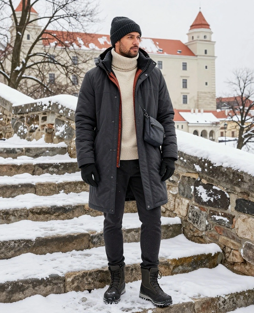 15 Bratislava Winter Outfits That’ll Keep You Warm While Exploring the City (Without Looking Bulky!) 74 What to Wear in Bratislava in December 15 Bratislava Winter Outfits That’ll Keep You Warm While Exploring the City (Without Looking Bulky!) - 12. The Castle-Day Layering System 1