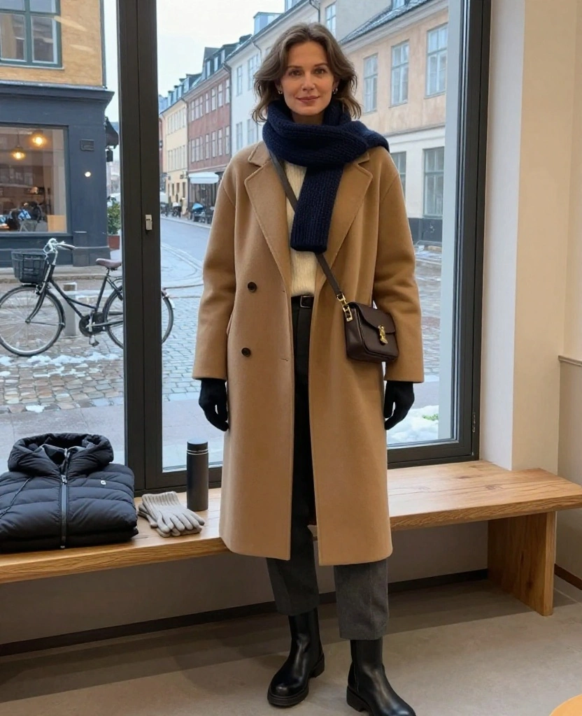 15 Copenhagen Winter Outfits Inspired by Scandinavian Style (Warm, Minimalist, and Seriously Chic!) 94 What to Wear in Copenhagen in December 15 Copenhagen Winter Outfits Inspired by Scandinavian Style (Warm, Minimalist, and Seriously Chic!) - 14. The Small Capsule Wardrobe That Makes Five Days Easy 1