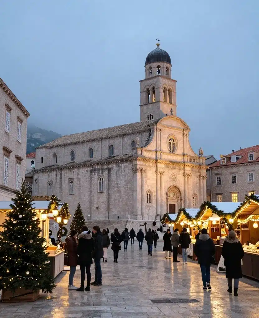 15 Magical Places to Visit in Dubrovnik in December That Feel Like a Winter Fairytale 5 Places to Visit in Dubrovnik in December 15 Magical Places to Visit in Dubrovnik in December That Feel Like a Winter Fairytale - 5. Dubrovnik Cathedral and the Glow of Gundulić Square 1