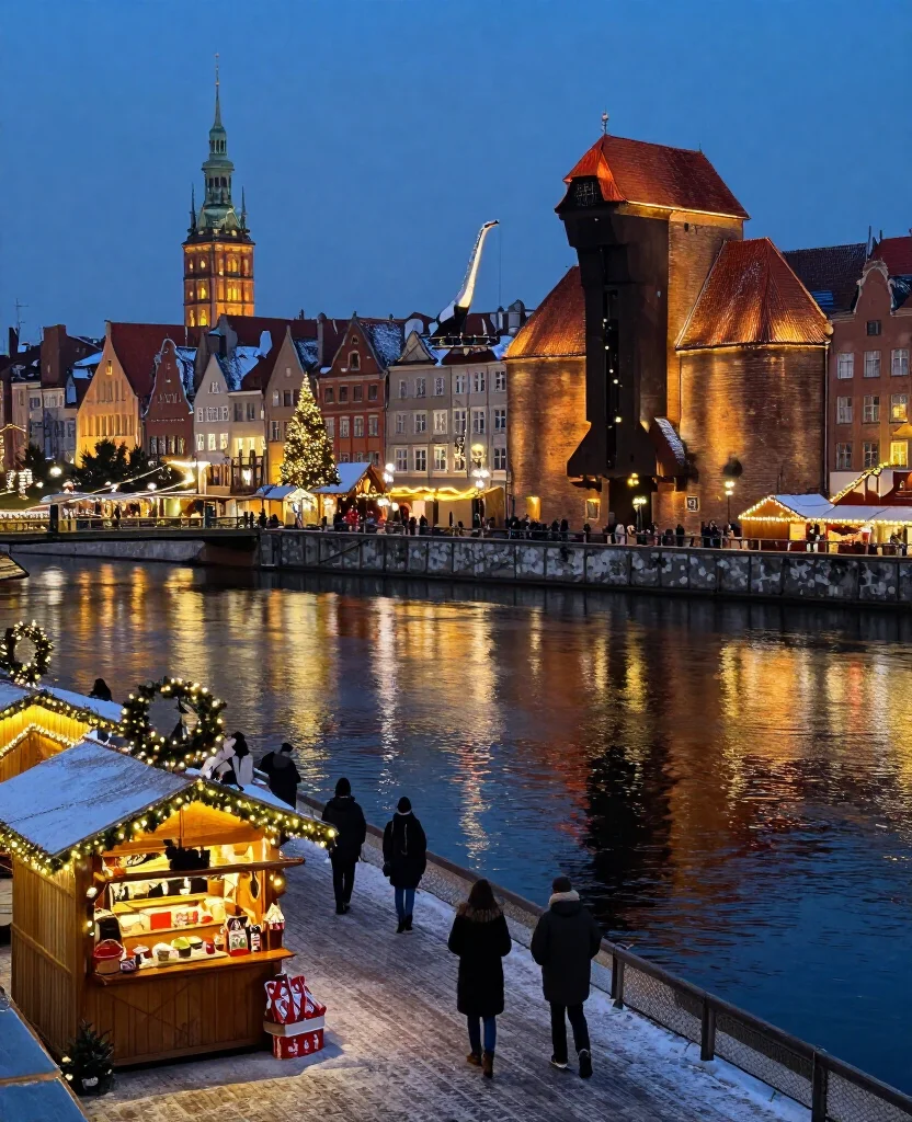 15 Magical Places to Visit in Gdańsk in December That Feel Like a Christmas Fairytale 42 Places to Visit in Gdańsk in December 15 Magical Places to Visit in Gdańsk in December That Feel Like a Christmas Fairytale - 10. Ołowianka Island for River Lights and Winter Views 1