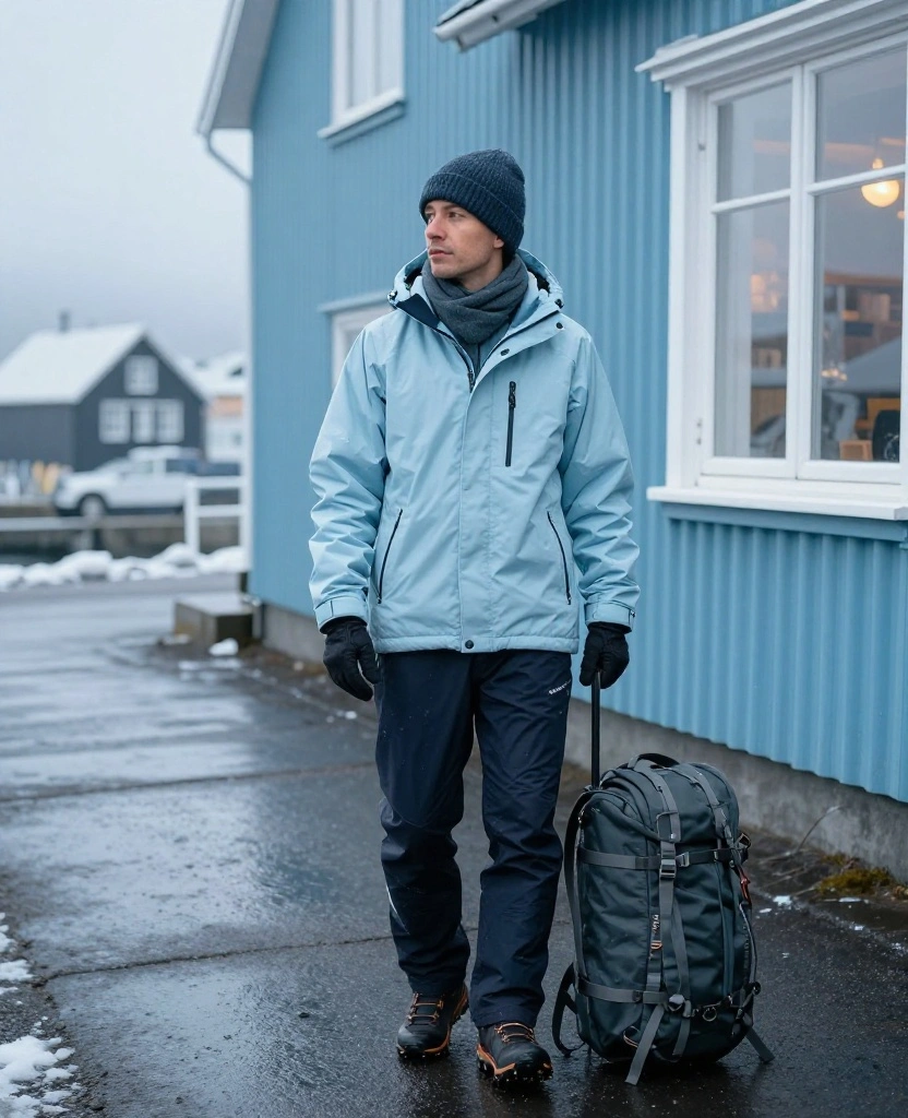 15 Reykjavík December Outfit Ideas That Are Cozy, Waterproof, and Seriously Photo-Ready 96 What to wear in Reykjavík in December 15 Reykjavík December Outfit Ideas That Are Cozy, Waterproof, and Seriously Photo-Ready - 14. The Packable Layering System for Changing Plans 1