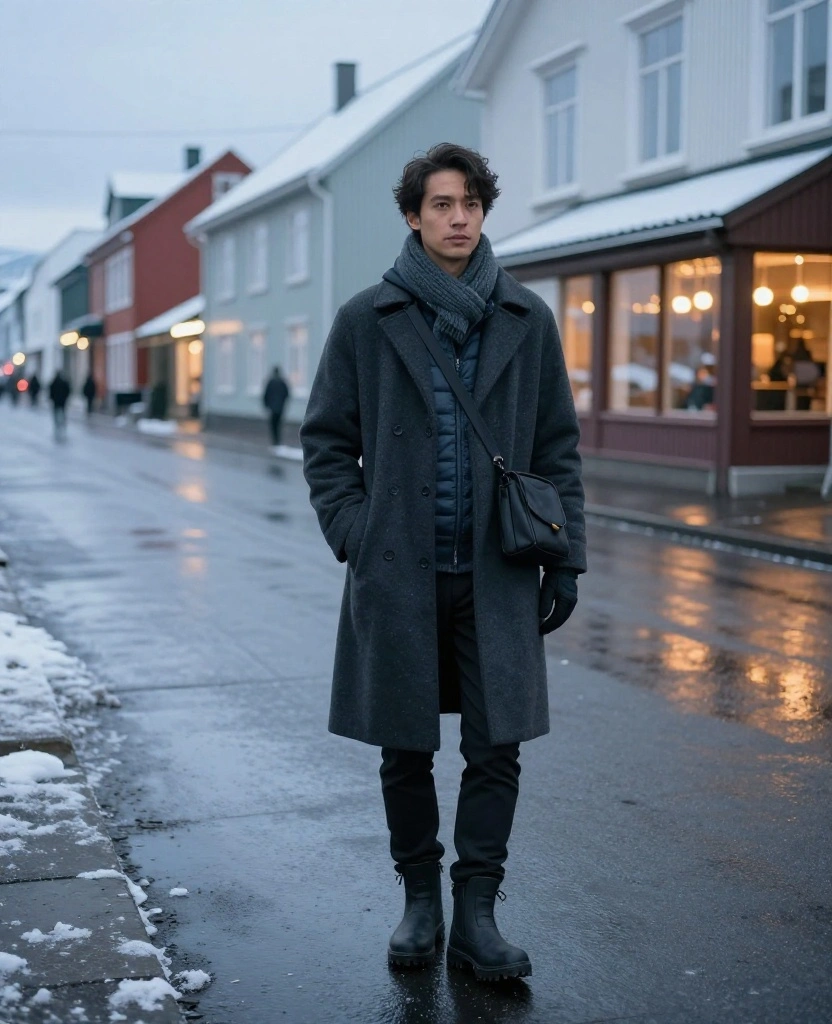 15 Reykjavík December Outfit Ideas That Are Cozy, Waterproof, and Seriously Photo-Ready 43 What to wear in Reykjavík in December 15 Reykjavík December Outfit Ideas That Are Cozy, Waterproof, and Seriously Photo-Ready - 7. A Polished Wool Coat with a Hidden Waterproof Layer 1
