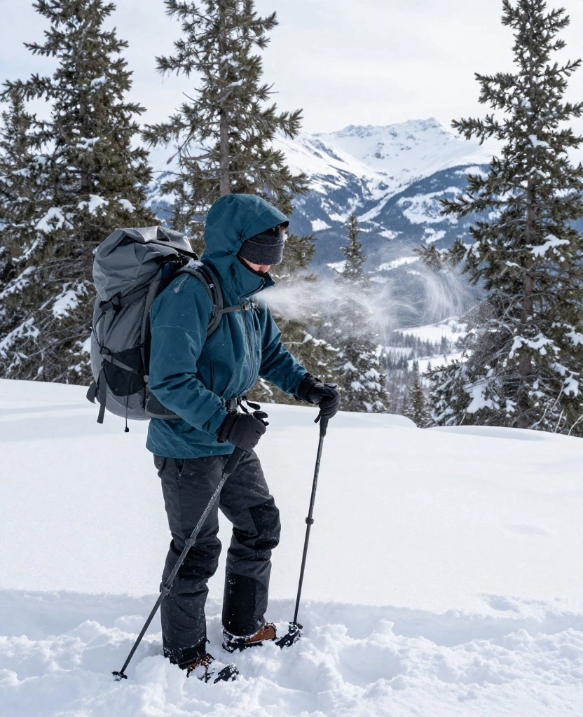 Banff December Weather Guide: 12 Clothing Tips for Staying Warm Through Snow, Wind, and Freezing Temps! 13 What to Wear in Banff in December Banff December Weather Guide: 12 Clothing Tips for Staying Warm Through Snow, Wind, and Freezing Temps! - 3. Finish With a Waterproof, Windproof Outer Shell 1