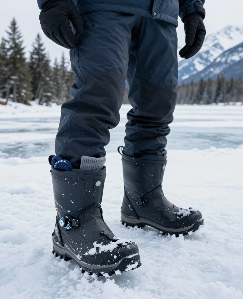 Banff December Weather Guide: 12 Clothing Tips for Staying Warm Through Snow, Wind, and Freezing Temps! 27 What to Wear in Banff in December Banff December Weather Guide: 12 Clothing Tips for Staying Warm Through Snow, Wind, and Freezing Temps! - 5. Protect Your Feet With Thick Socks and Traction Boots 1