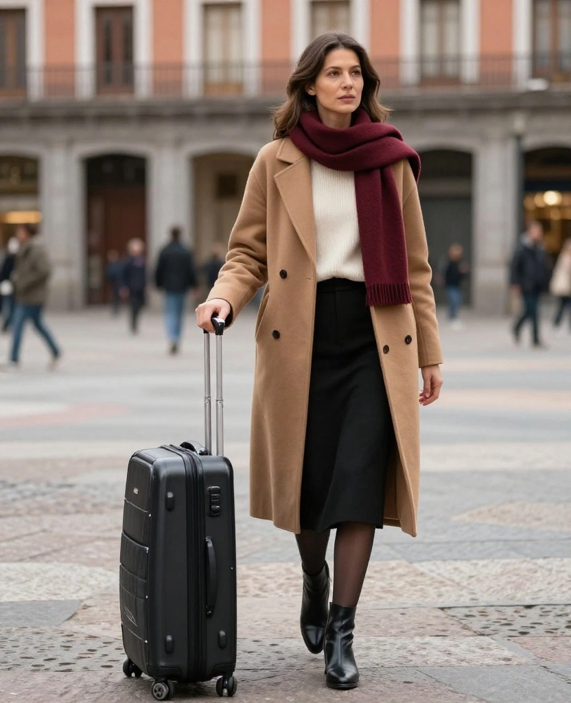 Create a Madrid Winter Capsule Wardrobe with Just 12 Pieces (You’ll Get 20+ December Outfits!) 62 what to wear in Madrid in December Create a Madrid Winter Capsule Wardrobe with Just 12 Pieces (You’ll Get 20+ December Outfits!) - 10. Let Leather Ankle Boots Carry the Dressier Looks 1