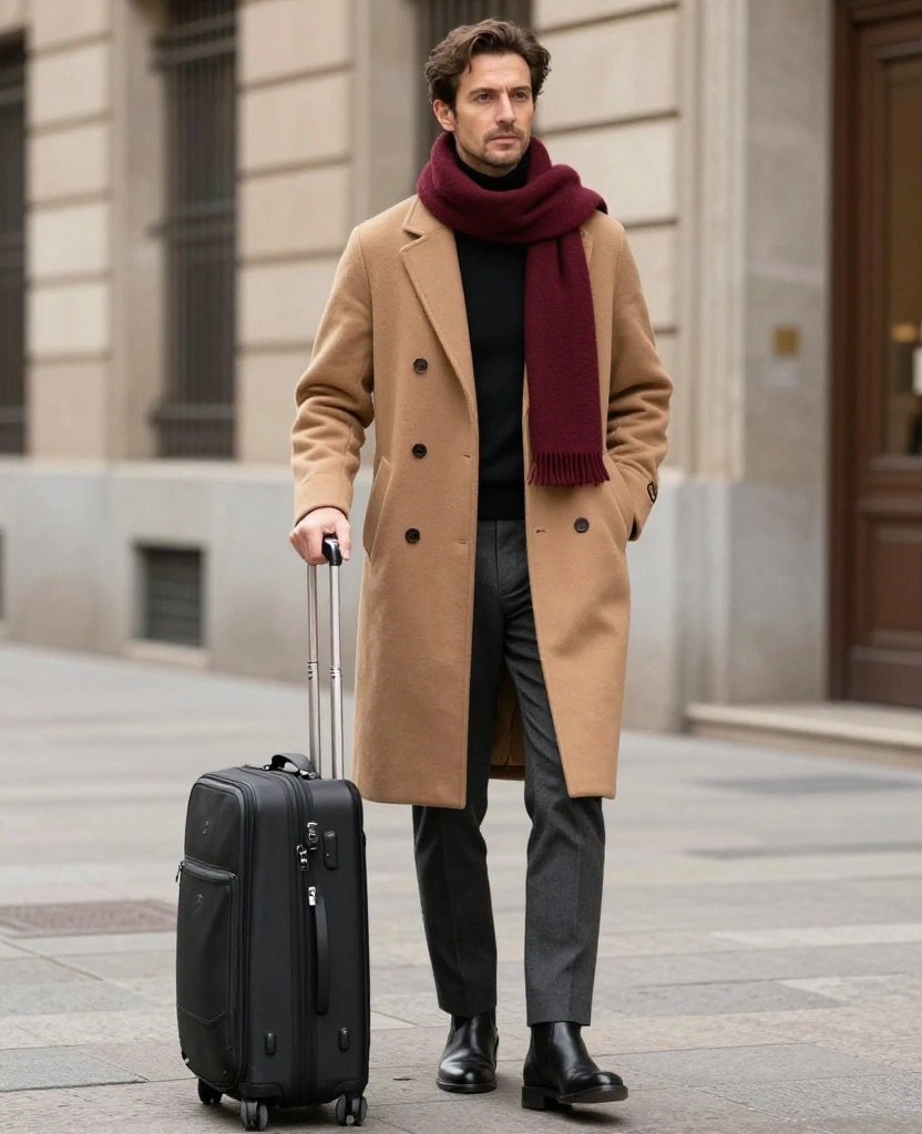 Create a Madrid Winter Capsule Wardrobe with Just 12 Pieces (You’ll Get 20+ December Outfits!) 8 what to wear in Madrid in December Create a Madrid Winter Capsule Wardrobe with Just 12 Pieces (You’ll Get 20+ December Outfits!) - 2. Make the Camel Wool Coat Your Main Character 1