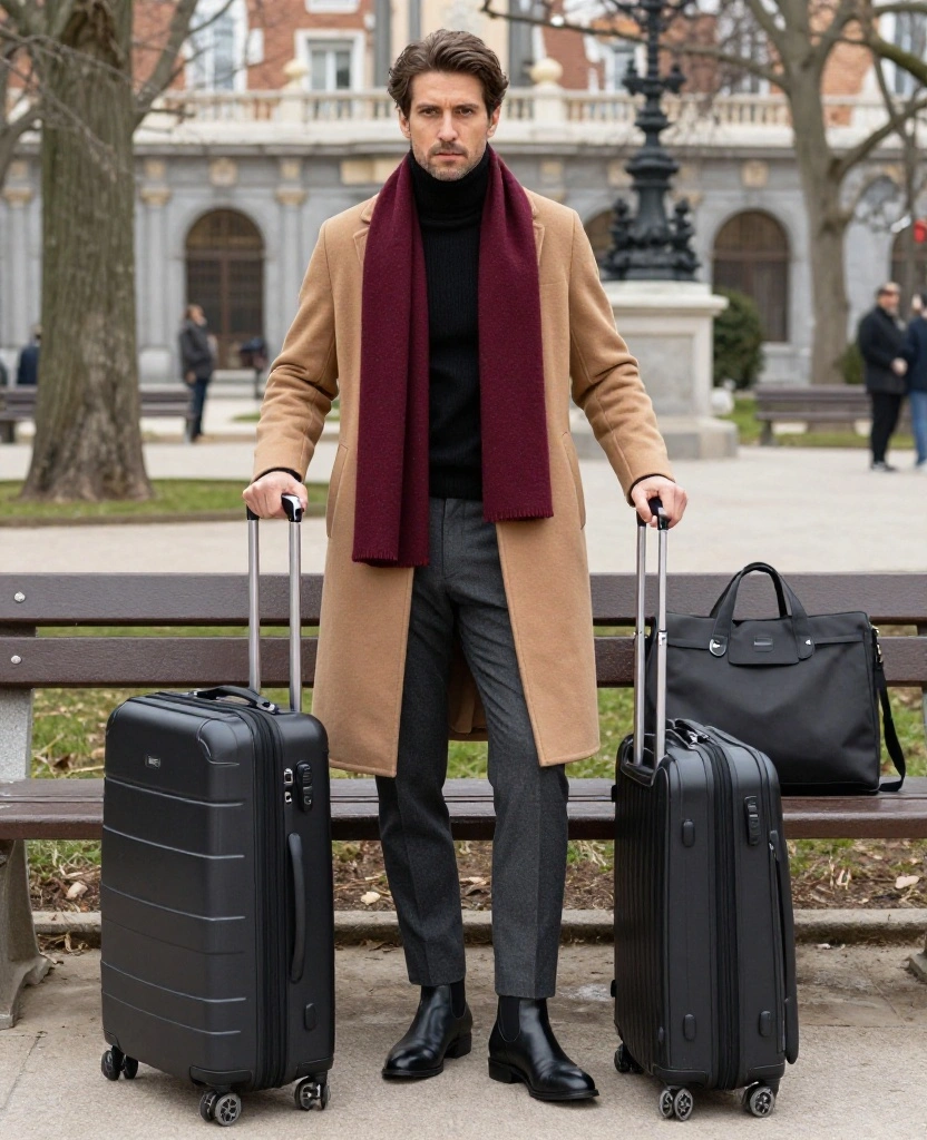 Create a Madrid Winter Capsule Wardrobe with Just 12 Pieces (You’ll Get 20+ December Outfits!) 22 what to wear in Madrid in December Create a Madrid Winter Capsule Wardrobe with Just 12 Pieces (You’ll Get 20+ December Outfits!) - 4. Use the Black Merino Turtleneck for Sleek Warmth 1