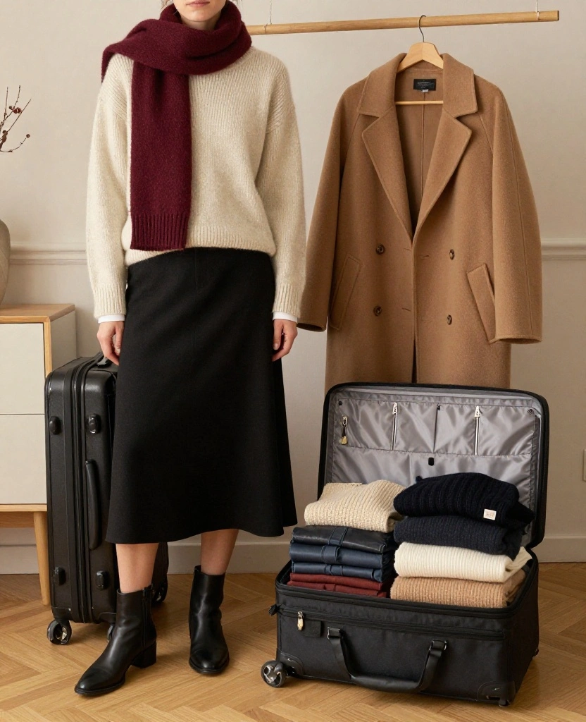 Create a Madrid Winter Capsule Wardrobe with Just 12 Pieces (You’ll Get 20+ December Outfits!) 55 what to wear in Madrid in December Create a Madrid Winter Capsule Wardrobe with Just 12 Pieces (You’ll Get 20+ December Outfits!) - 9. Use a Black Midi Skirt to Make the Capsule Feel New 1