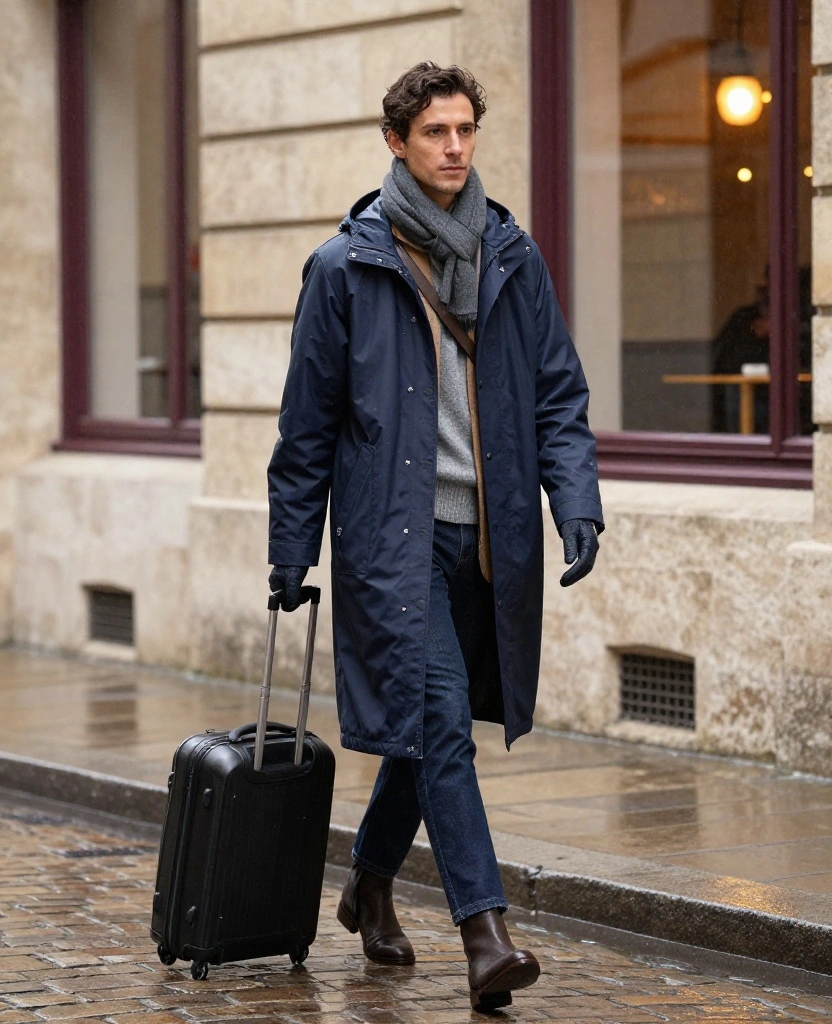 The Ultimate Bordeaux Winter Packing List: 12 Capsule Wardrobe Pieces That Create 30+ Outfits! 67 What to wear in Bordeaux in December The Ultimate Bordeaux Winter Packing List: 12 Capsule Wardrobe Pieces That Create 30+ Outfits! - 11. The Packable Rain Layer: Your Insurance Against Atlantic Drizzle 1